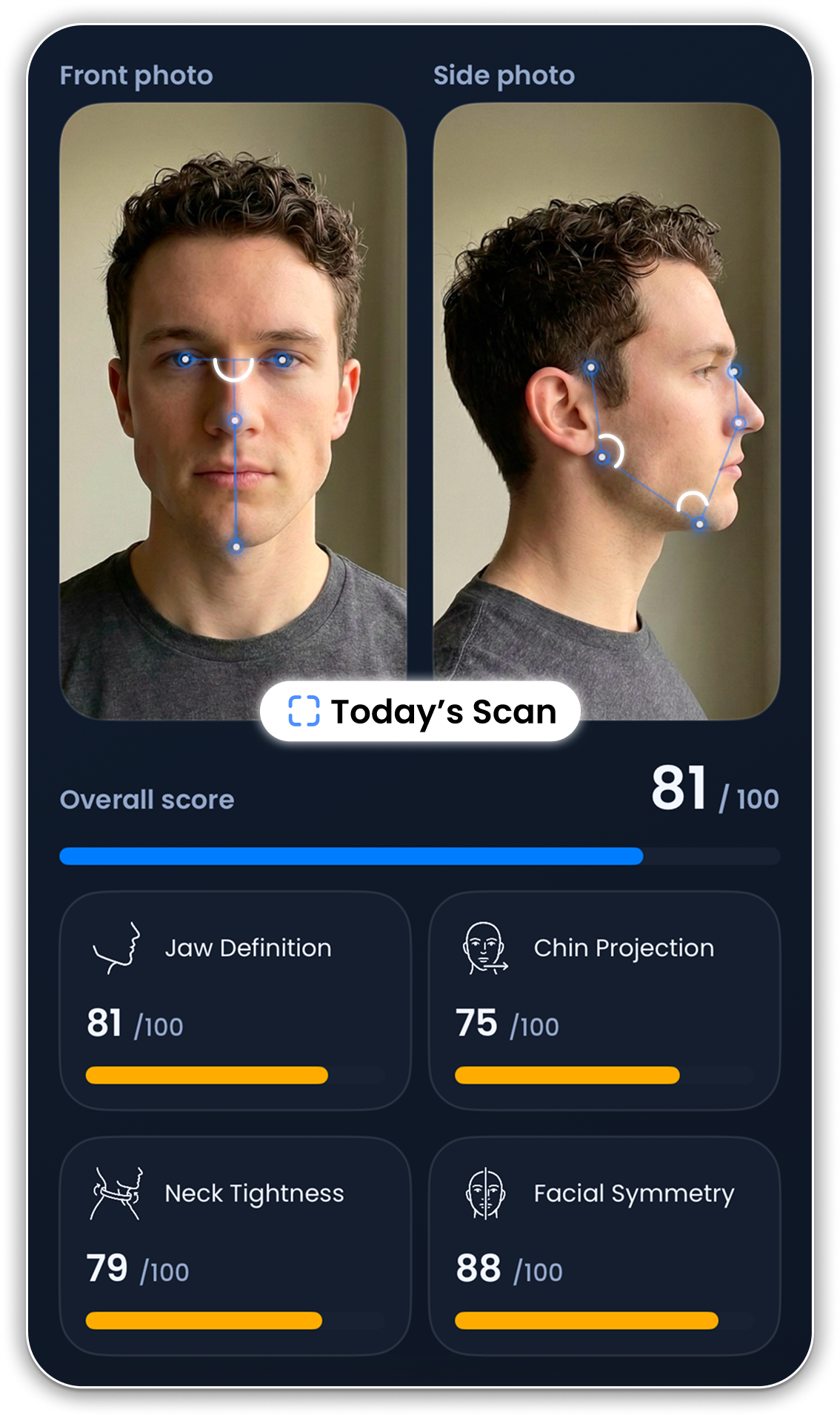 JawSculpt jawline scan